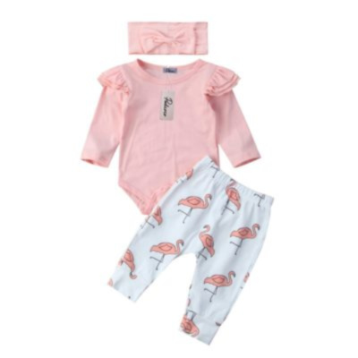 baby boy flamingo outfit